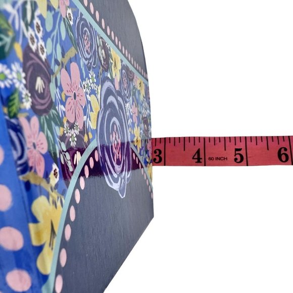 Nesting Boxes Set of 2 Blue White Flowers Ribbon Handle NEW - Picture 7 of 10